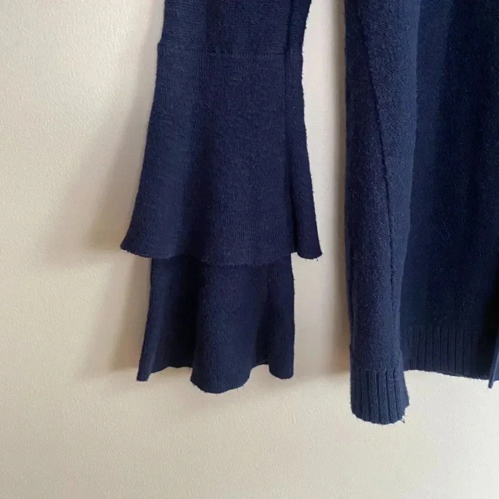 J. Crew Blue Bell Sleeve Cardigan Sweater